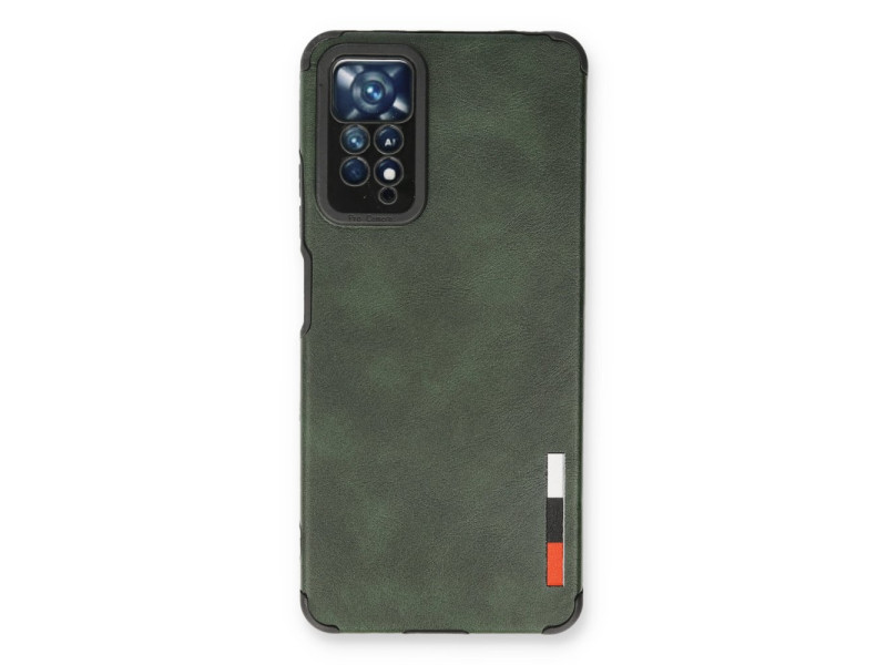 Newface Xiaomi Redmi Note 12 Pro 4G Kılıf Loop Deri Silikon - Yeşil