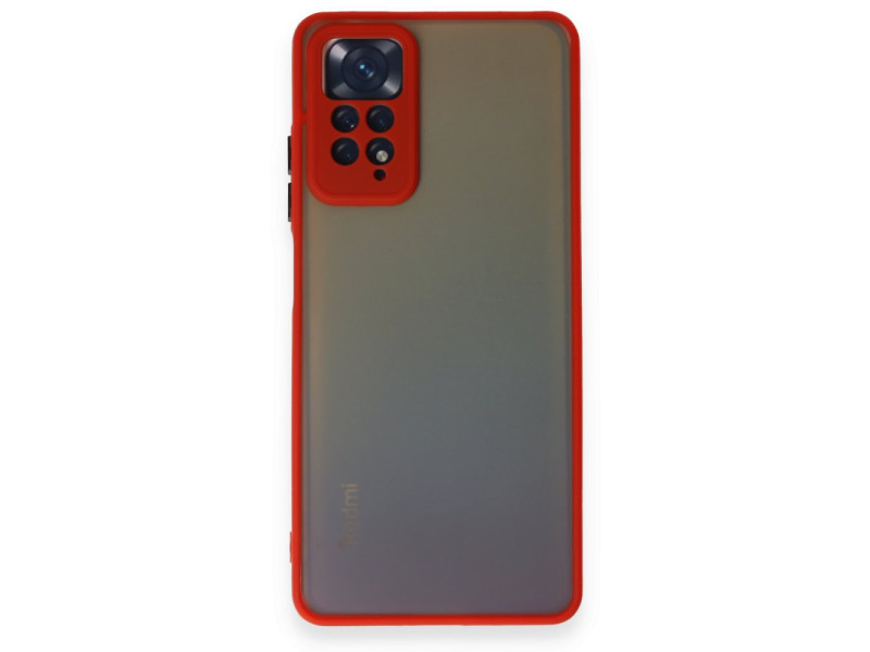 Newface Xiaomi Redmi Note 12 Pro 4G Kılıf Montreal Silikon Kapak - Kırmızı