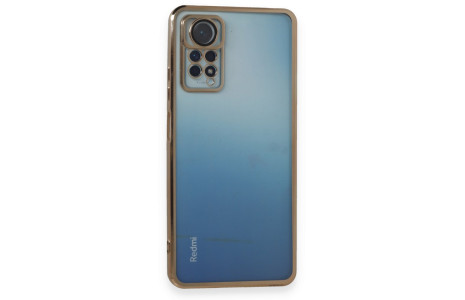 Newface Xiaomi Redmi Note 12 Pro 4G Kılıf Razer Lensli Silikon - Gold