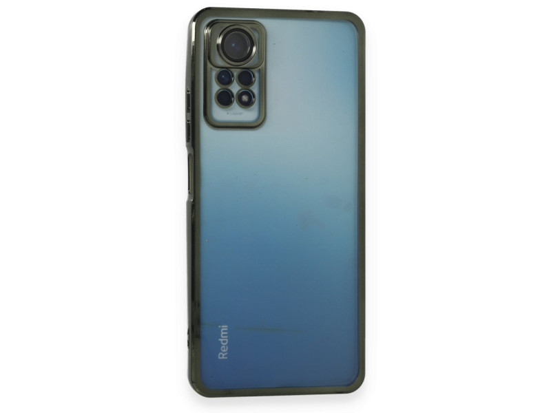 Newface Xiaomi Redmi Note 12 Pro 4G Kılıf Razer Lensli Silikon - Yeşil