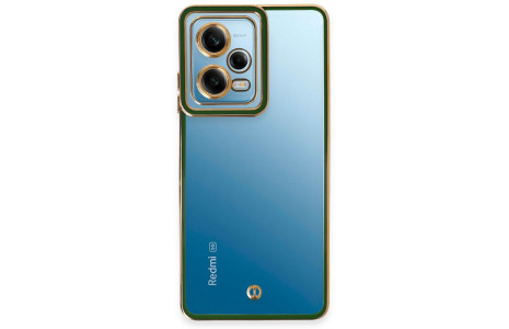 Newface Xiaomi Redmi Note 12 Pro 5G Kılıf Liva Lens Silikon - Yeşil