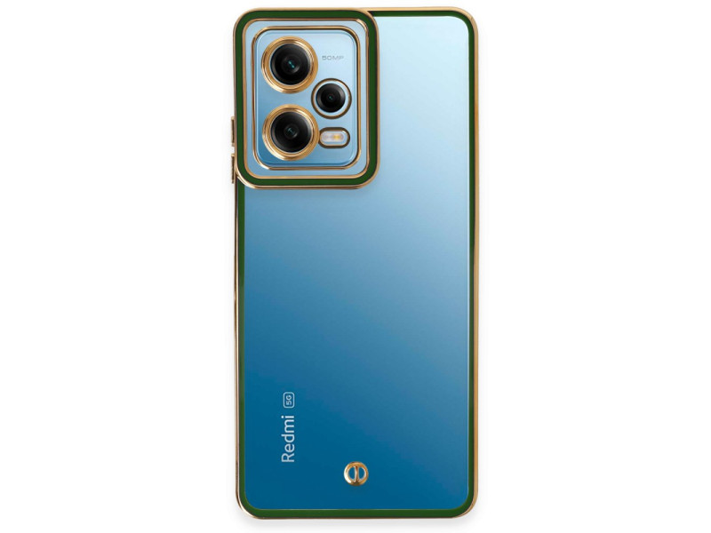 Newface Xiaomi Redmi Note 12 Pro 5G Kılıf Liva Lens Silikon - Yeşil