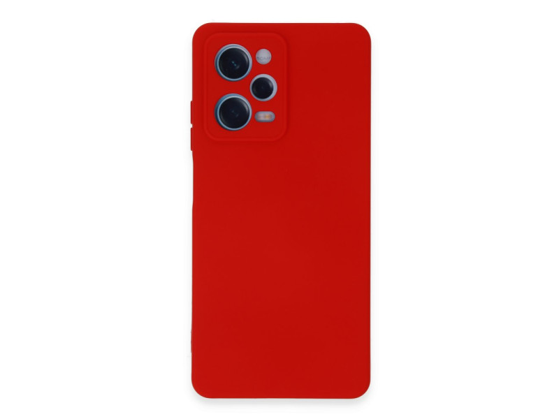 Newface Xiaomi Redmi Note 12 Pro 5G Kılıf Nano içi Kadife Silikon - Kırmızı