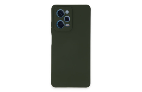 Newface Xiaomi Redmi Note 12 Pro 5G Kılıf Nano içi Kadife Silikon - Koyu Yeşil