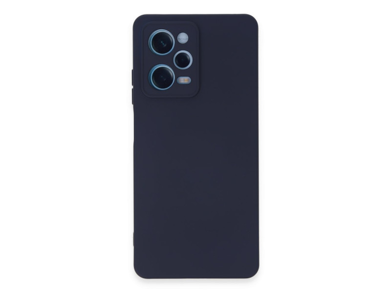 Newface Xiaomi Redmi Note 12 Pro 5G Kılıf Nano içi Kadife Silikon - Lacivert