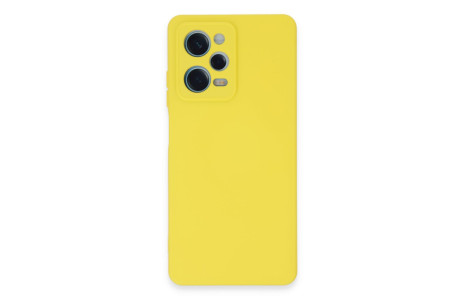 Newface Xiaomi Redmi Note 12 Pro 5G Kılıf Nano içi Kadife Silikon - Sarı