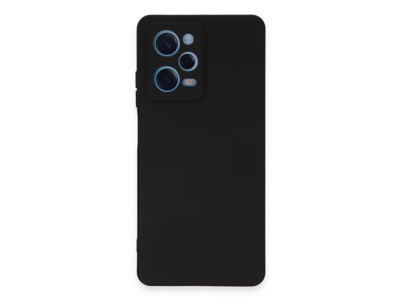 Newface Xiaomi Redmi Note 12 Pro 5G Kılıf Nano içi Kadife Silikon - Siyah