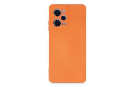 Newface Xiaomi Redmi Note 12 Pro 5G Kılıf Nano içi Kadife Silikon - Turuncu