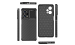 Newface Xiaomi Redmi Note 12 Pro 5G Kılıf Focus Karbon Silikon - Siyah