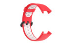 Newface Xiaomi Redmi Watch 2 Lite Spor Delikli Kordon - Kırmızı-Beyaz