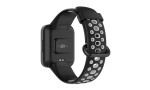 Newface Xiaomi Redmi Watch 2 Spor Delikli Kordon - Siyah-Gri