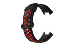 Newface Xiaomi Redmi Watch 2 Spor Delikli Kordon - Siyah-Kırmızı