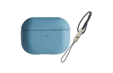 Newface Airpods 3 (3.nesil) 405 Deri Kılıf - Sierra Blue