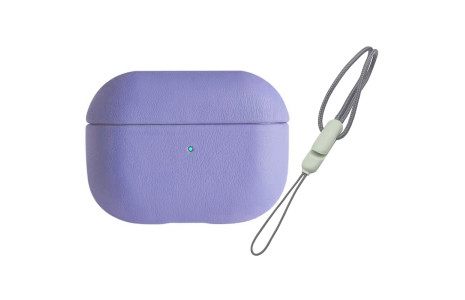 Newface Airpods Pro (1.nesil) 405 Deri Kılıf - Lila