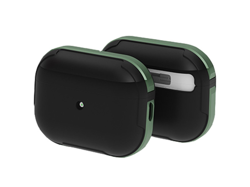 Movenchy Airpods Pro 2 (2.nesil) MO-A8 Armor Kılıf - Koyu Yeşil