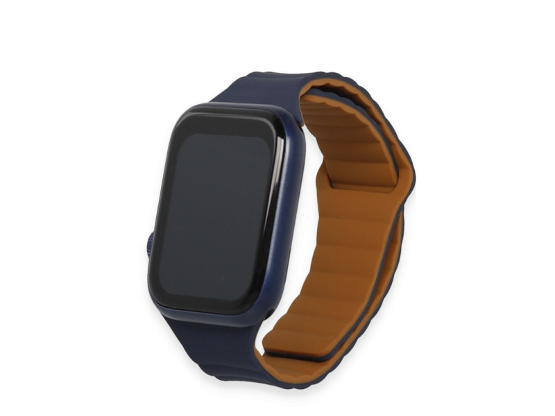 Newface Apple Watch 40mm KR411 Tailored Strap Kordon - Lacivert