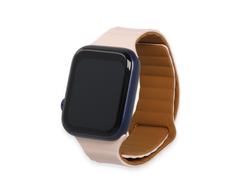Newface Apple Watch 40mm KR411 Tailored Strap Kordon - Pudra