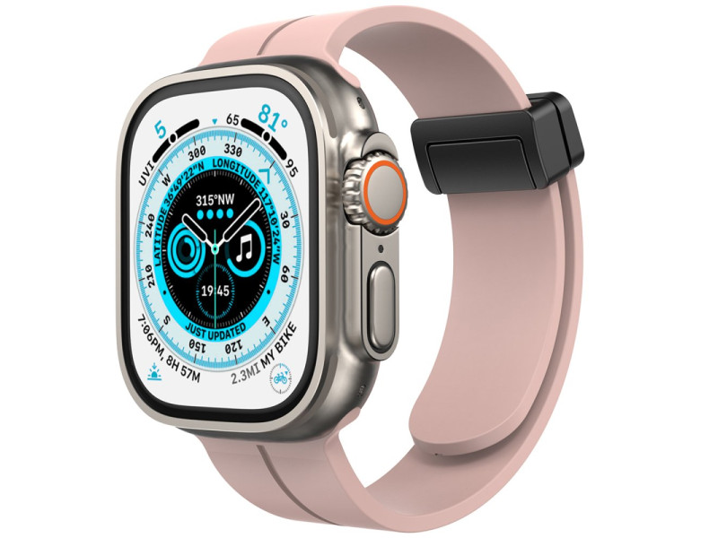 Newface Apple Watch 40mm KR412 Elegance Stylısh Kordon - Pudra
