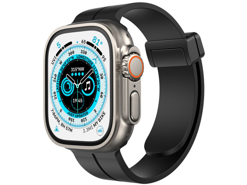 Newface Apple Watch 40mm KR412 Elegance Stylısh Kordon - Siyah