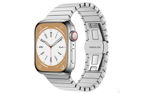 Newface Apple Watch 40mm KR413 Fine Steel Kordon - Gümüş