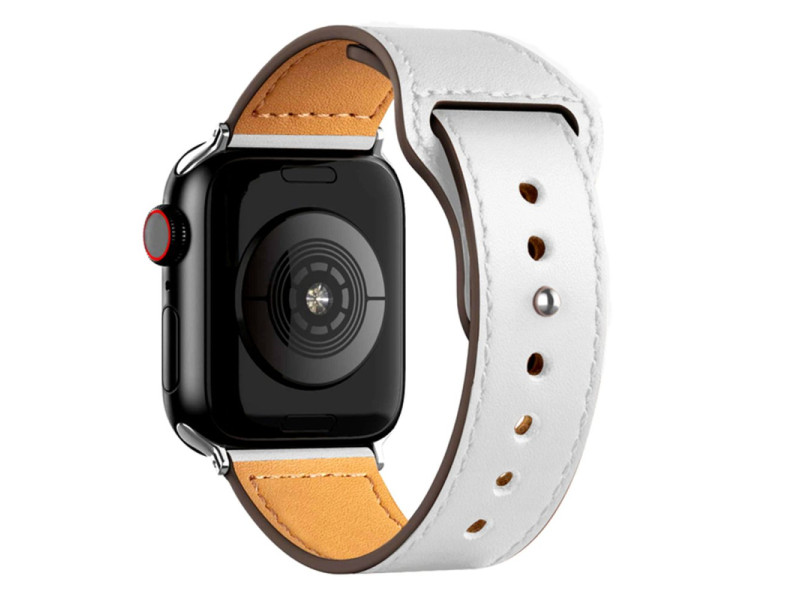 Newface Apple Watch 40mm KR415 Luaz Deri Kordon - Beyaz