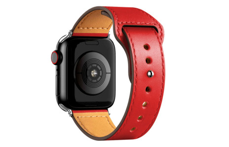 Newface Apple Watch 40mm KR415 Luaz Deri Kordon - Kırmızı