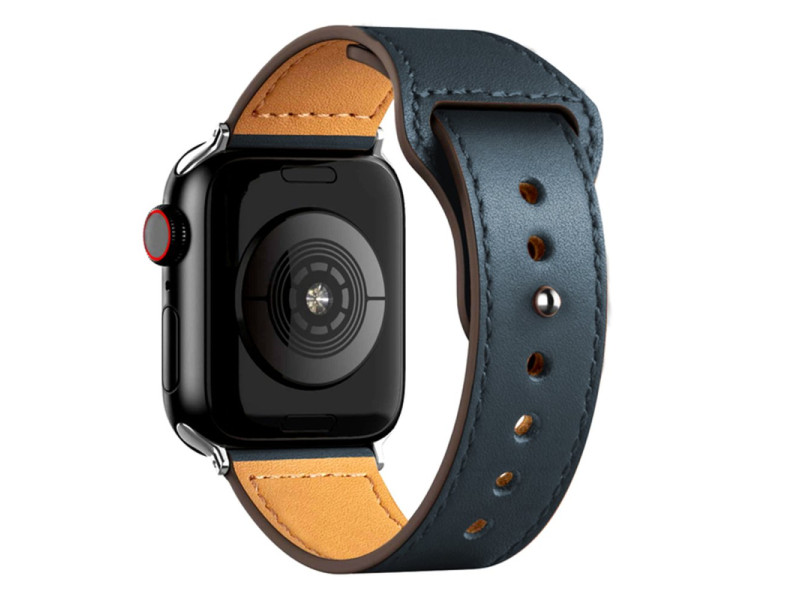 Newface Apple Watch 40mm KR415 Luaz Deri Kordon - Lacivert