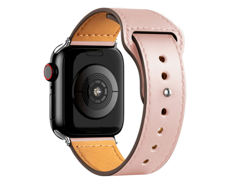 Newface Apple Watch 40mm KR415 Luaz Deri Kordon - Pembe