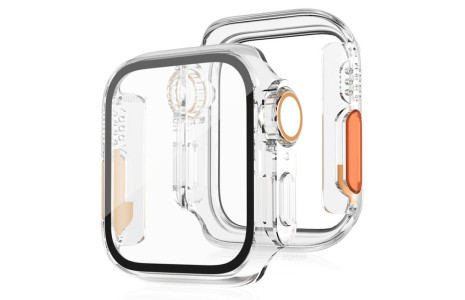 Newface Apple Watch 40mm Watch 49mm Kasa Dönüştürücü ve Ekran Koruyucu - Şeffaf