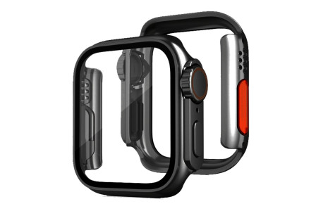 Newface Apple Watch 40mm Watch 49mm Kasa Dönüştürücü ve Ekran Koruyucu - Siyah