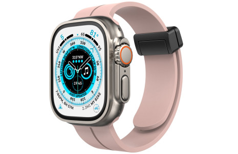 Newface Apple Watch 41mm KR412 Elegance Stylısh Kordon - Pudra