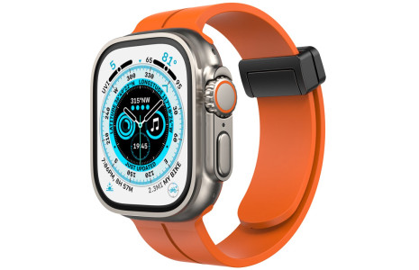 Newface Apple Watch 41mm KR412 Elegance Stylısh Kordon - Turuncu