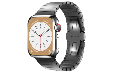 Newface Apple Watch 41mm KR413 Fine Steel Kordon - Füme