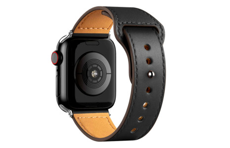Newface Apple Watch 41mm KR415 Luaz Deri Kordon - Siyah