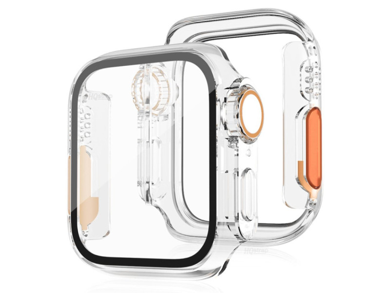 Newface Apple Watch 41mm Watch 49mm Kasa Dönüştürücü ve Ekran Koruyucu - Şeffaf