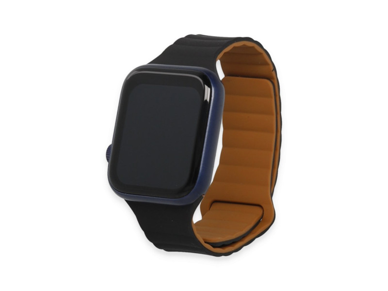 Newface Apple Watch 42mm KR411 Tailored Strap Kordon - Siyah