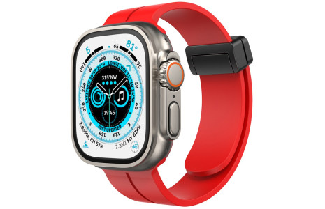 Newface Apple Watch 42mm KR412 Elegance Stylısh Kordon - Kırmızı