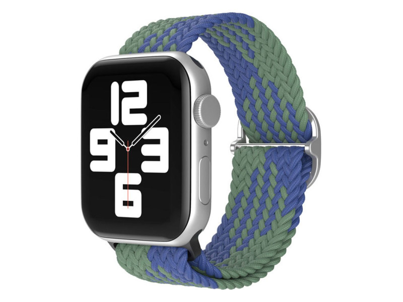 Newface Apple Watch 42mm Star Kordon - Yeşil-Lacivert