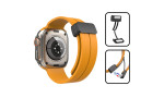 Newface Apple Watch 45mm KR412 Elegance Stylısh Kordon - Mavi