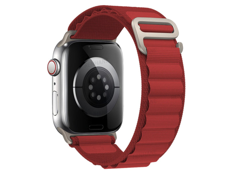 Newface Apple Watch 45mm Mountain Kordon - Kırmızı
