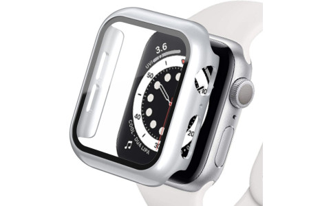 Newface Apple Watch Ultra 49mm Camlı Kasa Ekran Koruyucu - Gümüş