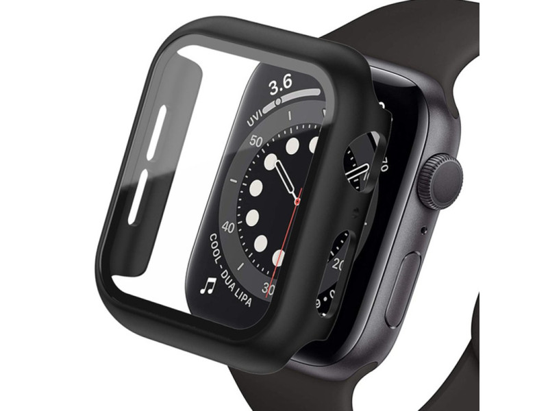 Newface Apple Watch Ultra 49mm Camlı Kasa Ekran Koruyucu - Siyah