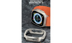 Movenchy Apple Watch Ultra 49mm MO-WT3 Alüminyum Camlı Kasa Ekran Koruyucu - Gold