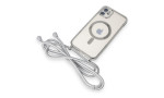 Newface iPhone 11 Kılıf Divo Lazer Askılı Magsafe Kapak - Gümüş