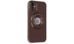 Newface iPhone 11 Kılıf Lukka Magneticsafe Kapak - Kahverengi