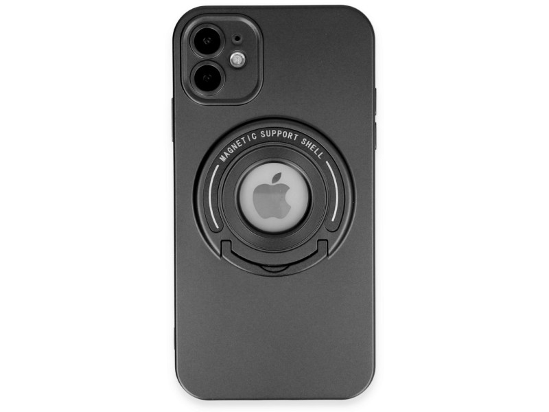 Newface iPhone 11 Kılıf Lukka Magneticsafe Kapak - Siyah