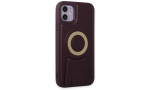 Newface iPhone 11 Kılıf Merkür Magneticsafe Standlı Kapak - Derin Mor