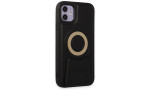 Newface iPhone 11 Kılıf Merkür Magneticsafe Standlı Kapak - Siyah