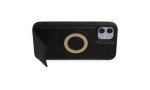 Newface iPhone 11 Kılıf Merkür Magneticsafe Standlı Kapak - Siyah