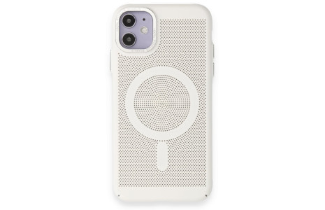 Newface iPhone 11 Kılıf Plüton Magneticsafe Kapak - Beyaz